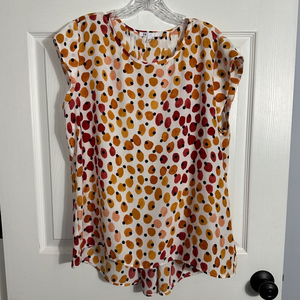Colorful Polka Dot Women's Top